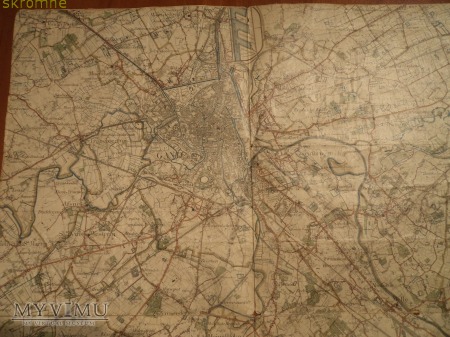 belgijska mapa wojskowa Gand i okolica
