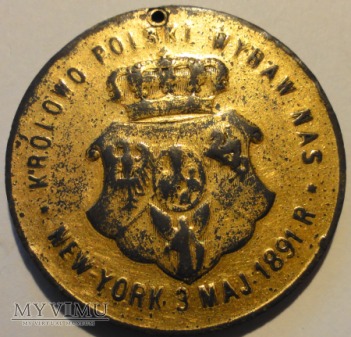 1891. Polska/USA. Medal Konstytucja 3-go Maja.
