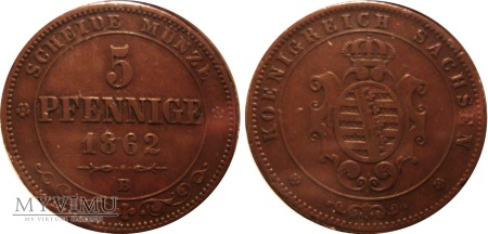 5 pfennige 1862