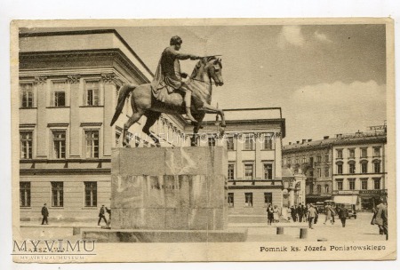 W-wa - pomnik Poniatowskiego - 1930 ok.