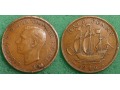 Wielka Brytania, half penny 1946 (destrukt)
