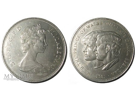 Karol & Diana medal-1 korona (crown) 1981