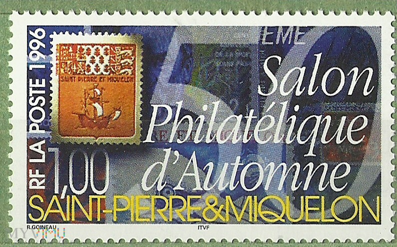 Марки 1996 года россия. Герб сен-Пьера и Микелона. Где в Париже купить марки.