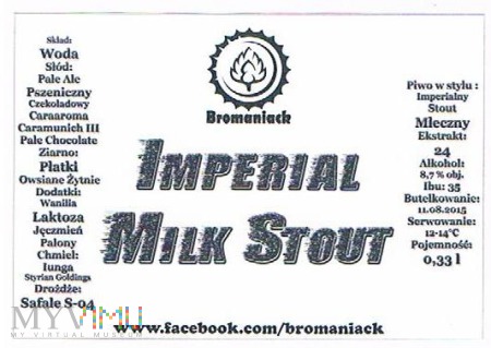 Duże zdjęcie imperial milk stout
