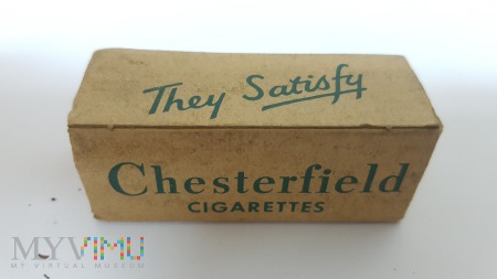 Papierosy Chesterfield USA z lat 40 tych.