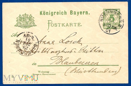 Królestwo Bawarii.1a-27.12.1901