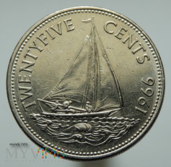 Bahamy 25 centów 1966