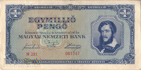 Węgry - 1 000 000 pengő (1945)