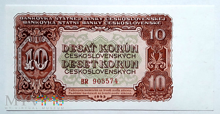 Czechosłowacja 10 kcs 1953
