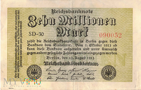 Duże zdjęcie Niemcy - 10 000 000 marek (1923)