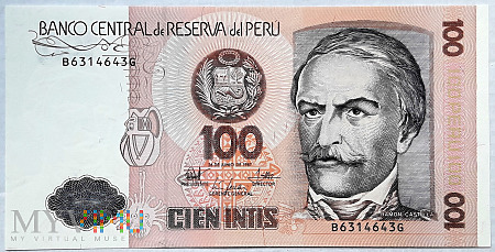 Peru 100 intis 1987