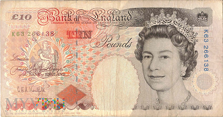 Wielka Brytania - 10 funtów (1993)