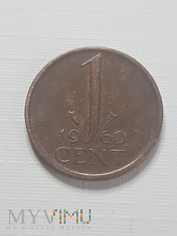 Holandia- 1 cent 1960 r.