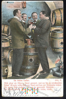 Degustacja w piwnicy - 1907