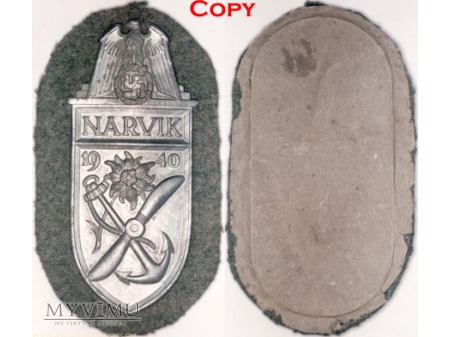 Tarcza Naramienna Narwik Narvikschild