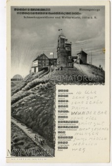 Karkonosze Śnieżka Schneekoppe 1943