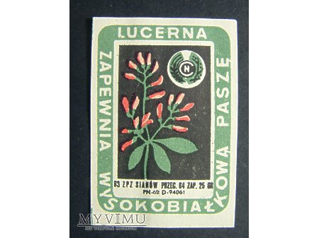 Etykiety - Lucerna zapewnia wysokobiałkową paszę