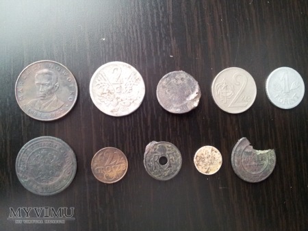 Zbiór monet znalezionych