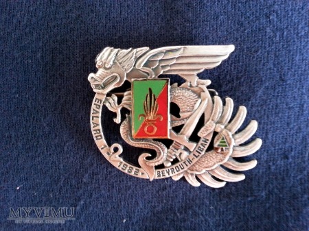 Odznaka 2 REP MISJA EPALARD 1 BERUT 1982