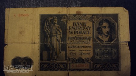 50 złotych 1.08.1941