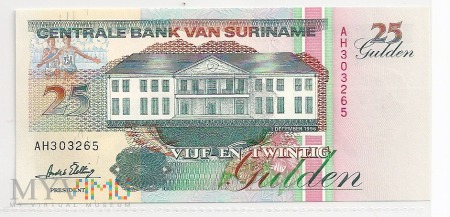 Surinam.5.Aw.25.gulden 1995.P-138b