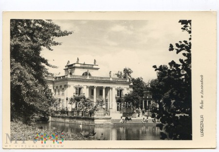 Warszawa - Łazienki - Pałac od frontu - lata 50-te