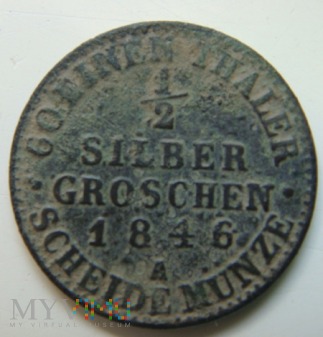 1/2 SILBER GROSCHEN 1846 A