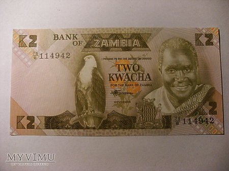 2 kwacha, Zambia.