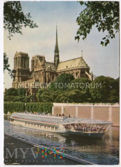 Duże zdjęcie Paryż - Katedra Notre-Dame lata 70-te