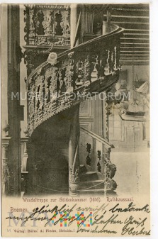 Duże zdjęcie Bremen - Ratusz - Spiralne schody - 1902