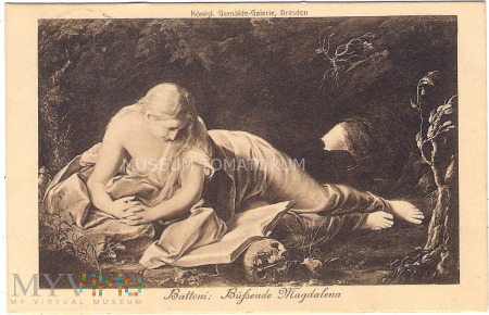 Duże zdjęcie Pompeo Battoni - Magdalena - 1910