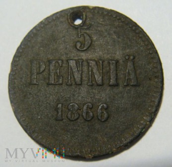 Duże zdjęcie 5 pennia 1866