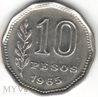 10 PESOS 1965
