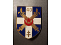 Odznaka 40 Pułku Artylerii - Francja /wersja/