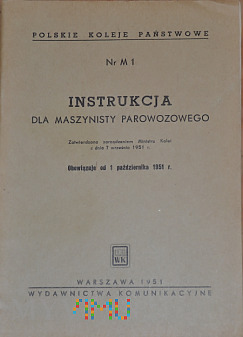 M1-1951 Instrukcja dla maszynisty parowozowego