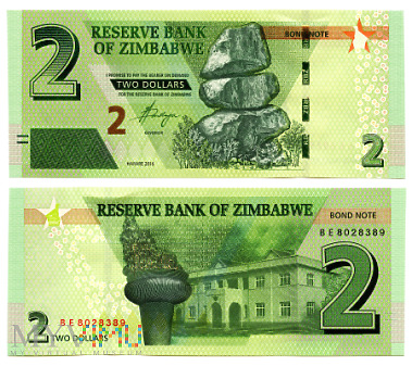 Duże zdjęcie 2 Dollars 2016 (BE 8028389) bond note