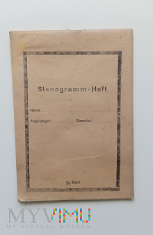 Stenogramm-Heft - zeszyt na meldunki/stenogramy