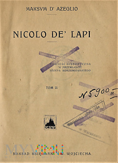Powieść ,,Nicolo De'Lapi