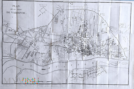 Duże zdjęcie Mapa wojskowa Warszawy z 1794 roku