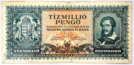 Węgry 10 000 000 pengo 1945