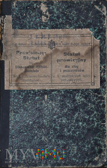 1909 - Statut prowizyjny c.k. austriackich kolei