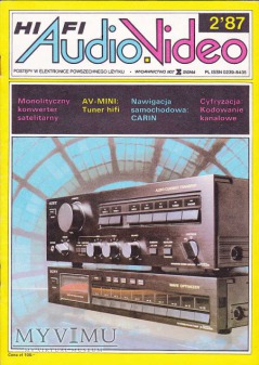 AUDIO Hi-Fi VIDEO 1987 rok, cz.I