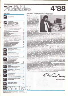 AUDIO Hi-Fi VIDEO 1988 rok, cz.II