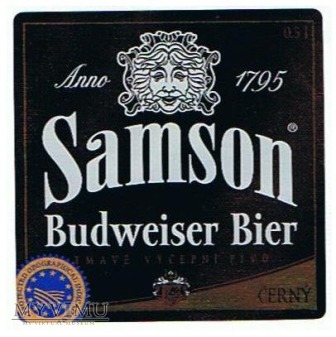 samson budweiser bier černý