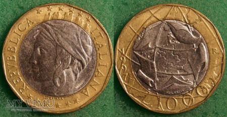 Włochy, 1000 Lirów 1997