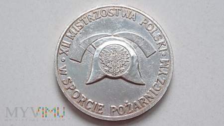 Duże zdjęcie Medal XII Mistrzostw Polski w Sporcie Pożarniczym
