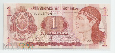 Honduras.1.Aw.1lempira.1998.P-79c