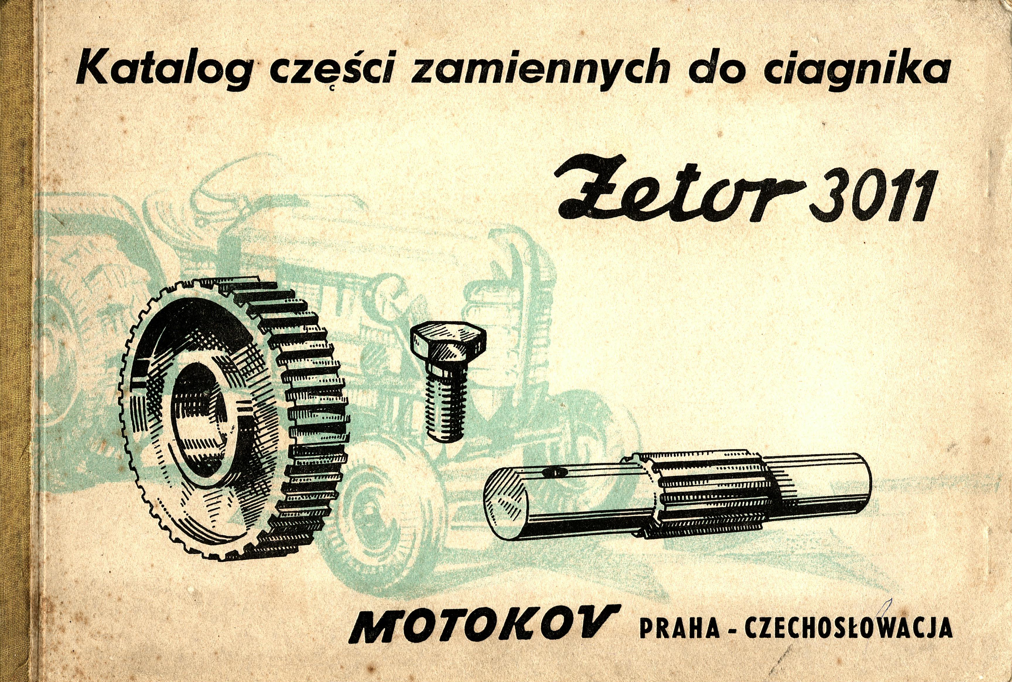 Zetor 3011 Katalog części... w MOTOLITERATURA
