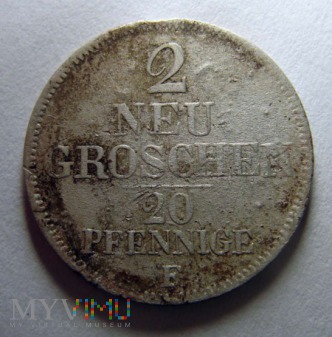 2 Neugroschen / 20 Pfennige ,1848r