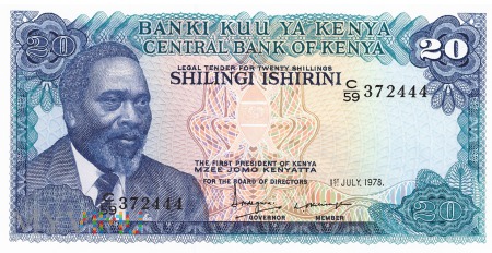 Kenia - 20 szylingów (1978)